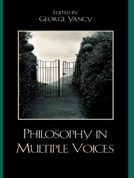 George Yancy - Philosophy in Multiple Voices