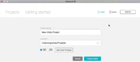 To make a new project in Unity click on NEW in the top right of Unitys - photo 4