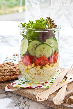 Chickpeas Onion Tomato ParsleySalad in a Jar Serves 2 Ingredients - - photo 3