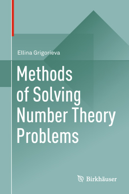 Grigorieva Methods of Solving Number Theory Problems