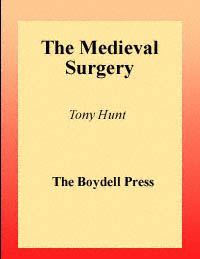 title The Medieval Surgery author Hunt Tony publisher - photo 1