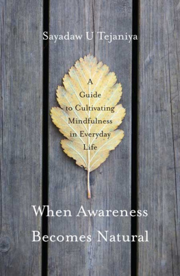 Sayadaw U Tejaniya - When Awareness Becomes Natural: A Guide to Cultivating Mindfulness in Everyday Life