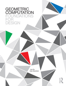 Ko Joy - Geometric computation : foundations for design