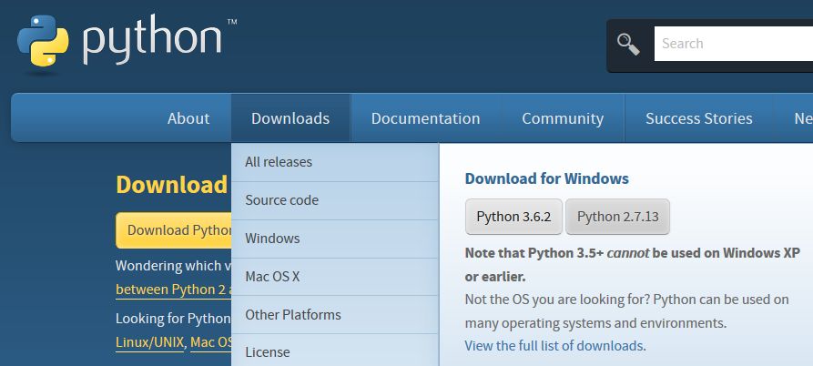 Select the windows version of Python compiler This entire book will - photo 2