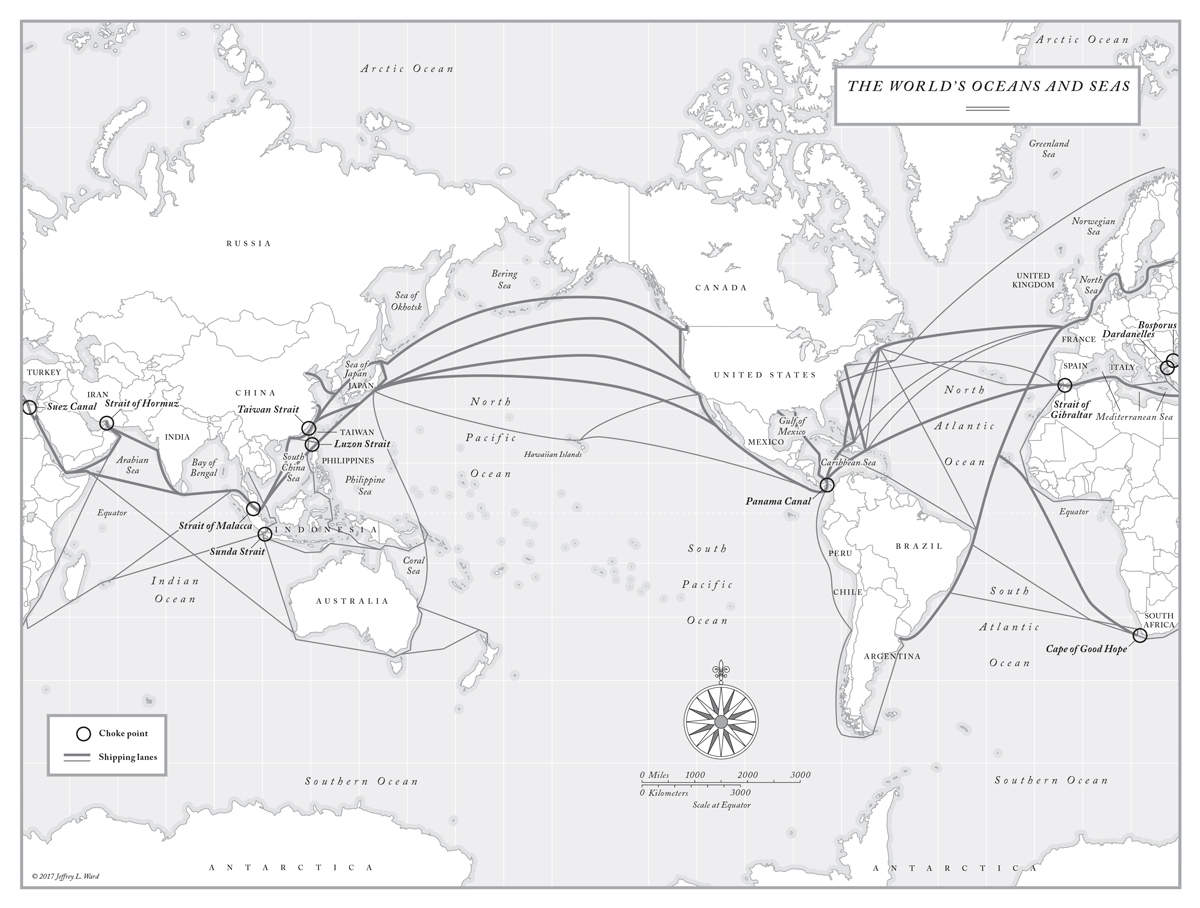 The worlds major shipping routes ports and choke points These routes are the - photo 4