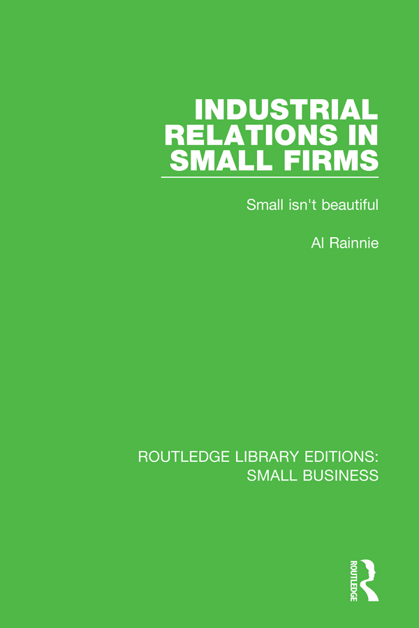 Industrial relations in small firms small isnt beautiful - image 1