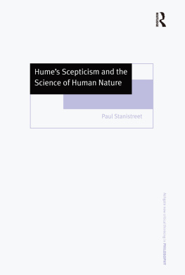 Paul Stanistreet - Hume’s Scepticism And The Science Of Human Nature