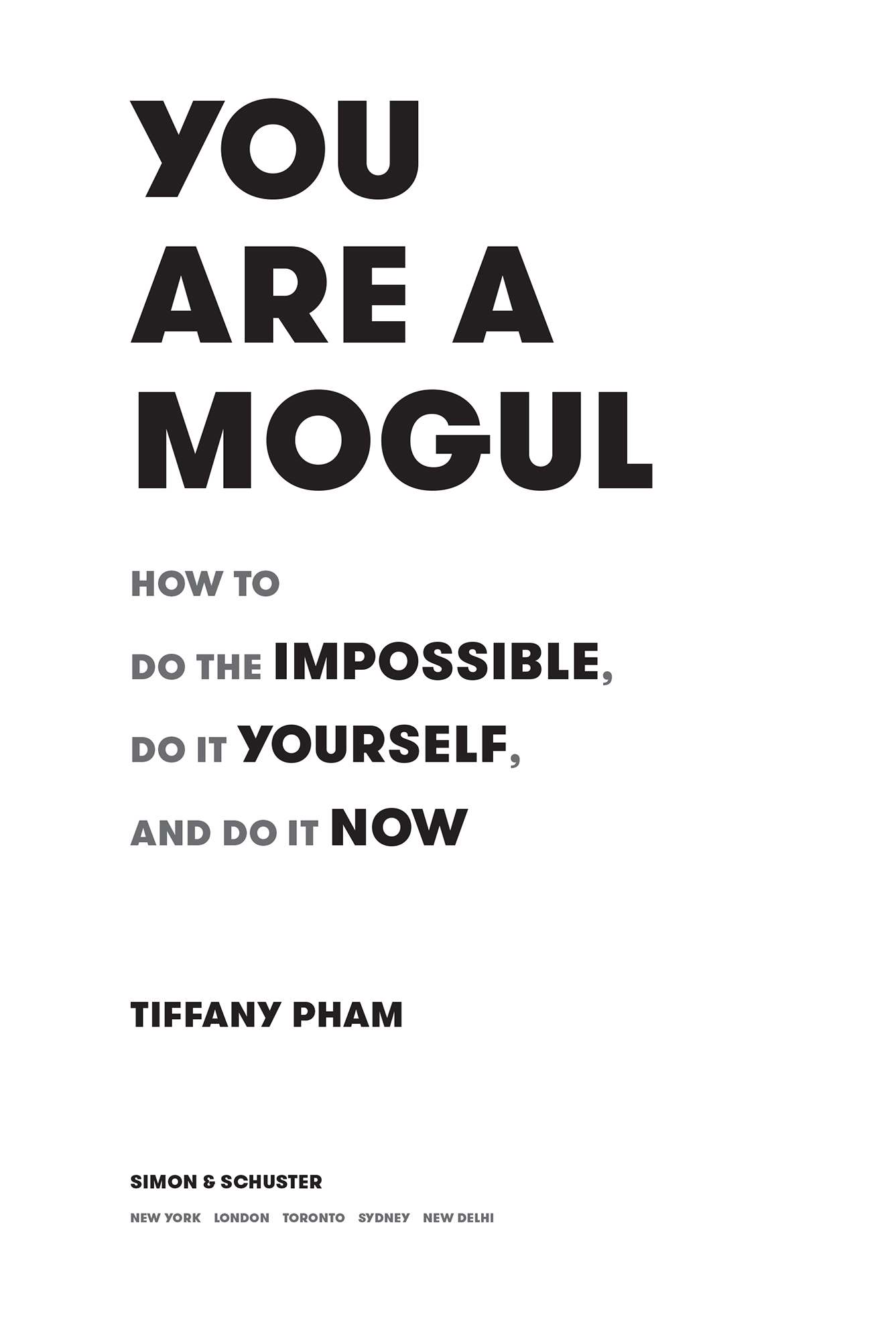 You Are a Mogul How to Do the Impossible Do It Yourself and Do It Now - image 1