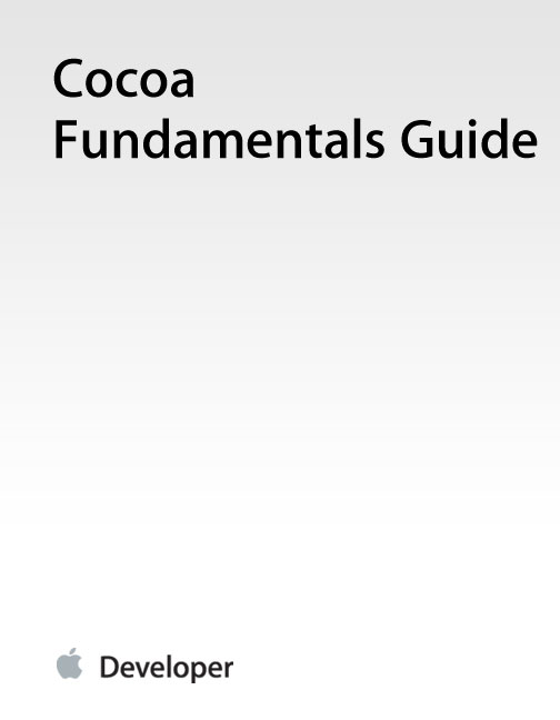 Cocoa Fundamentals Guide 2010 Apple Inc All Rights Reserved Updated - photo 1