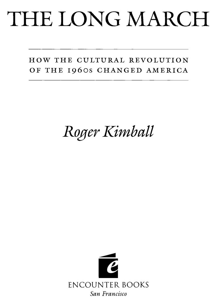 To Hilton Kramer Introduction What is a Cultural Revolution Was the - photo 2