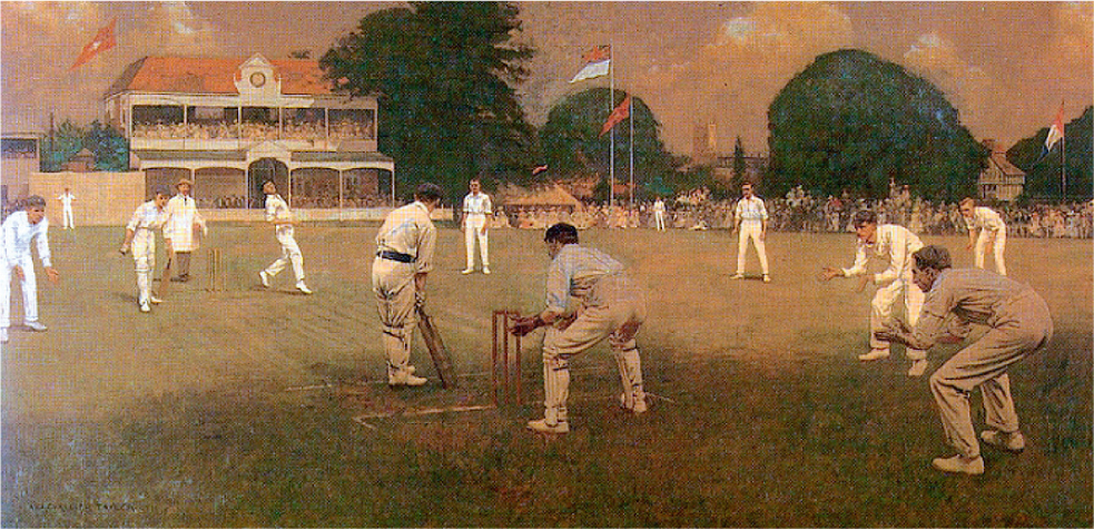 Blythe Kent bowling to Tyldesley Lancashire at Canterbury 10 August 1906 - photo 11