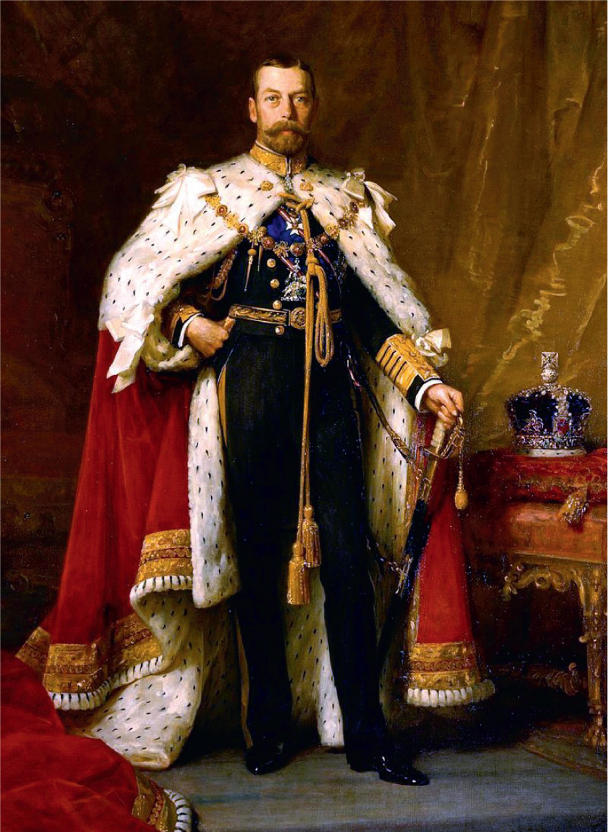 King George V in his coronation robes by Fildes 1911 His Majesty presides - photo 27