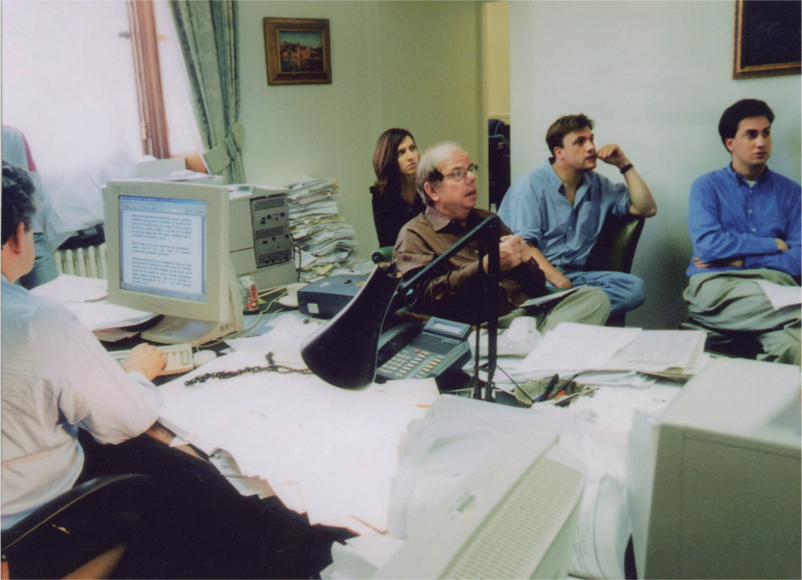 At work on a budget speech in the Treasury with Beth Russell Ed Balls and Ed - photo 13