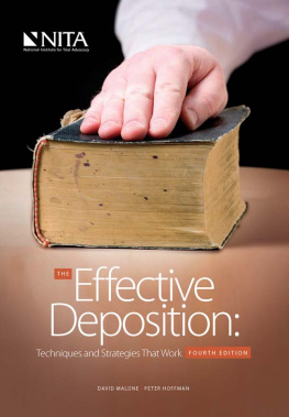 Malone David M. The Effective Deposition