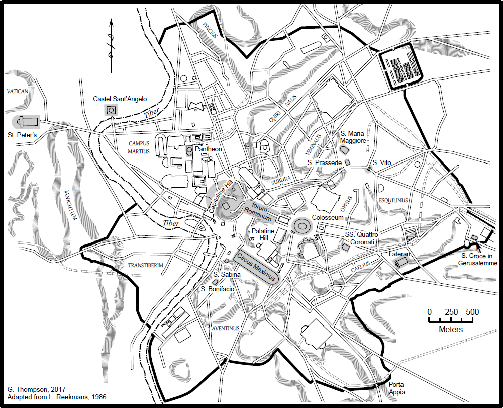 Map 1 Map of early medieval Rome Map adapted by Gordie Thompson after - photo 3