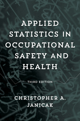 Janicak - Applied statistics in occupational safety and health