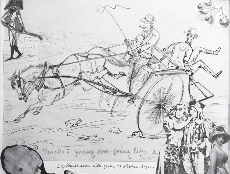 Lionel Powell on the hunting field drawn by his crony the brewer William - photo 5