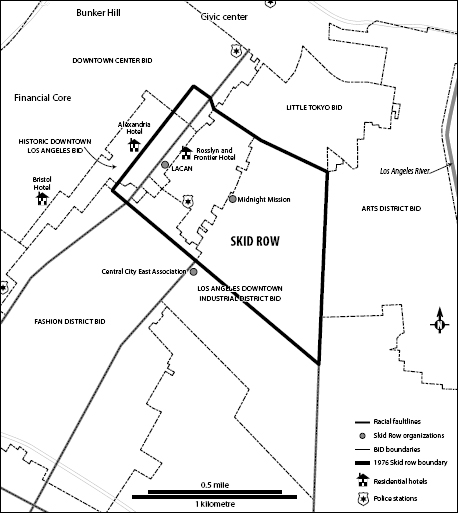 Map 10 Downtown LA Business Improvement Districts BIDs with Skid Row - photo 11