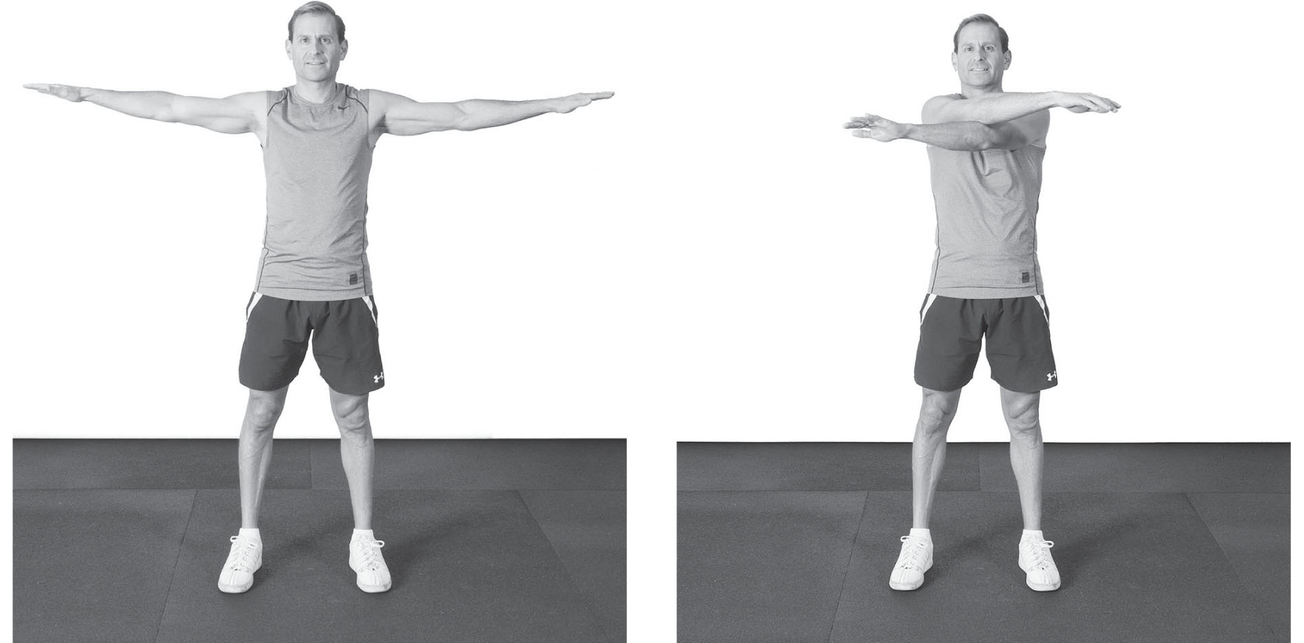 Stand with your feet shoulder-width apart and arms extended straight out to the - photo 3