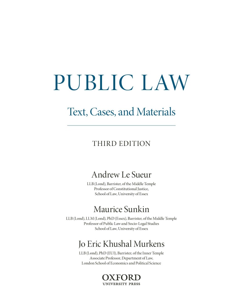 Public Law- Text cases and material - photo 2