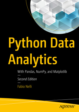 Fabio Nelli Python Data Analytics With Pandas, NumPy, and Matplotlib