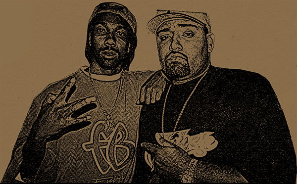 MC Eiht and Mack 10 on the set of Thicker Than Water in Los Angeles in June - photo 2