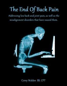 Corey Walden The End Of Back Pain