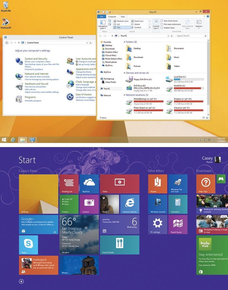 Figure I-1 Windows 8 and 81 offered two radically different environments - photo 3
