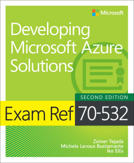 Zoiner Tejada Exam Ref 70-532 Developing Microsoft Azure Solutions