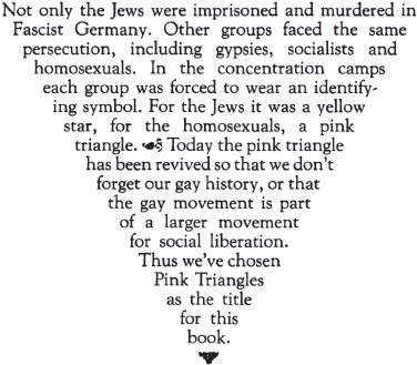 Pink Triangles - Radical Perspectives on Gay Liberation - image 2