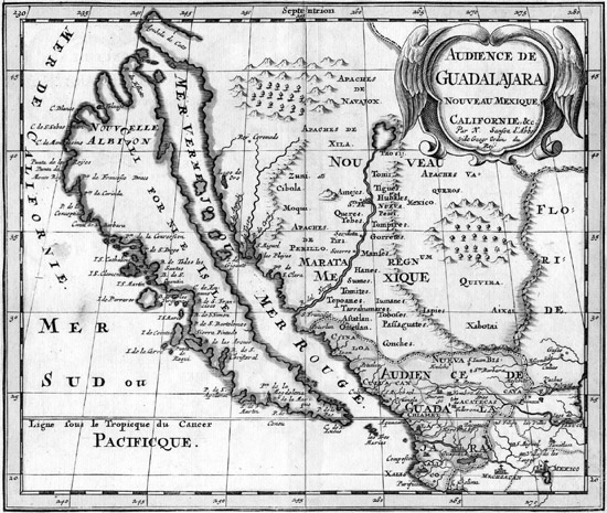 Nicolas Sansons map of The Isle of California and New Mexico 1657 CHAPTER ONE - photo 6