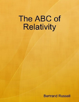 Bertrand Russell - The ABC of Relativity