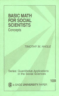 Basic Math for Social Scientists Concepts title Basic Math for - photo 1