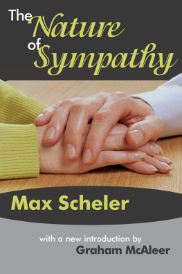Max Scheler The Nature of Sympathy