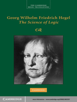 G. W. F. Hegel - The Science of Logic