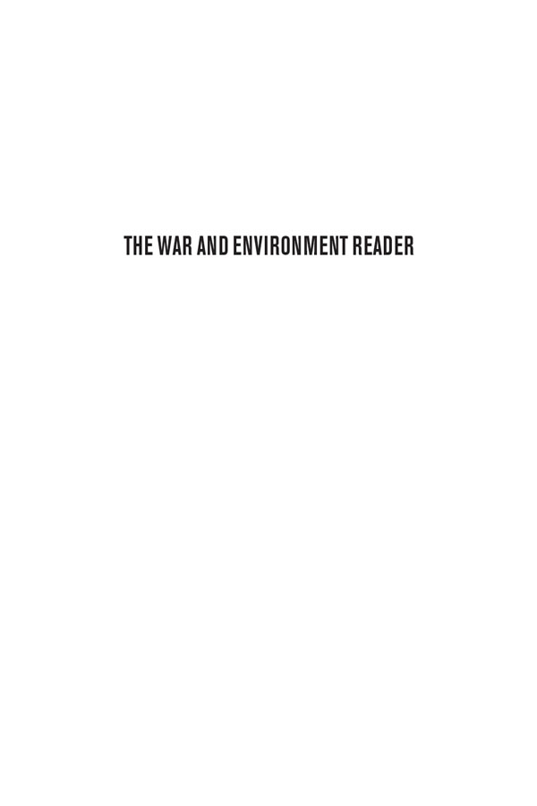 The War and Environment Reader - image 6