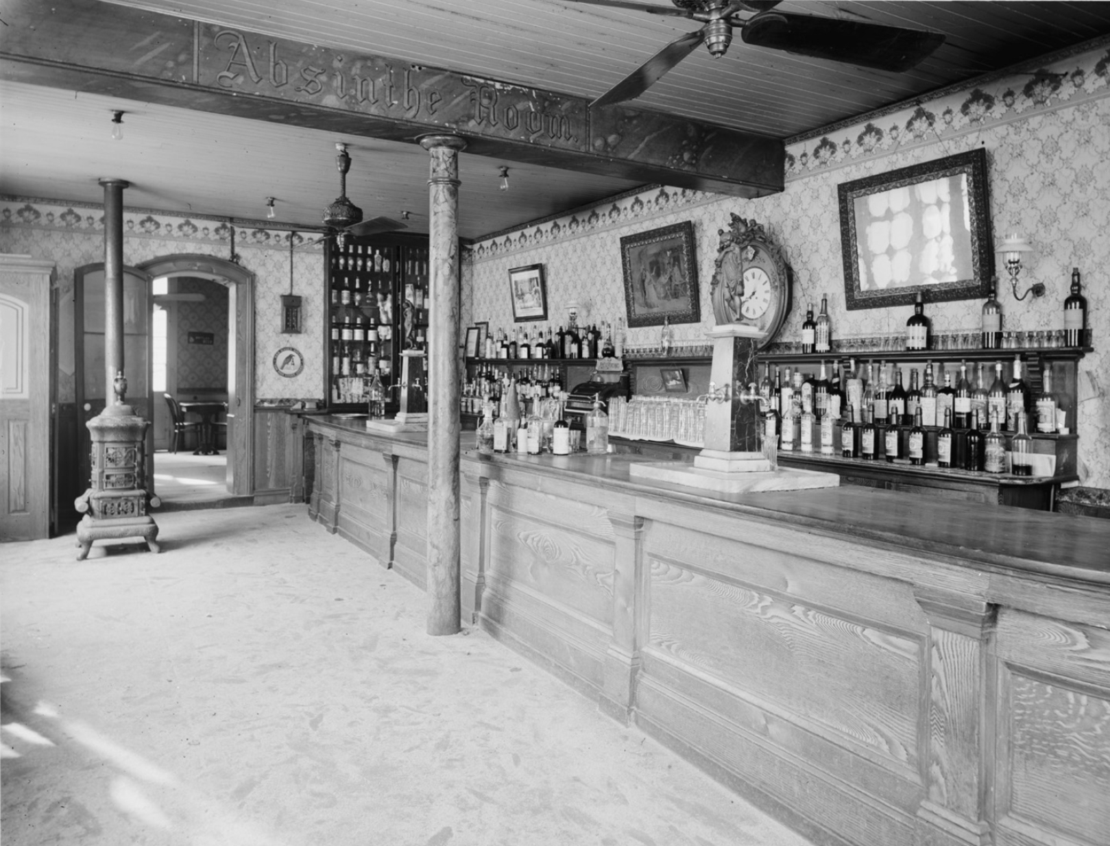 The Old Absinthe House bar in New Orleans LA in the early 1900s The bar - photo 6