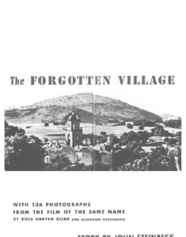 John Steinbeck - The forgotten village : with 136 photographs from the film of the same name