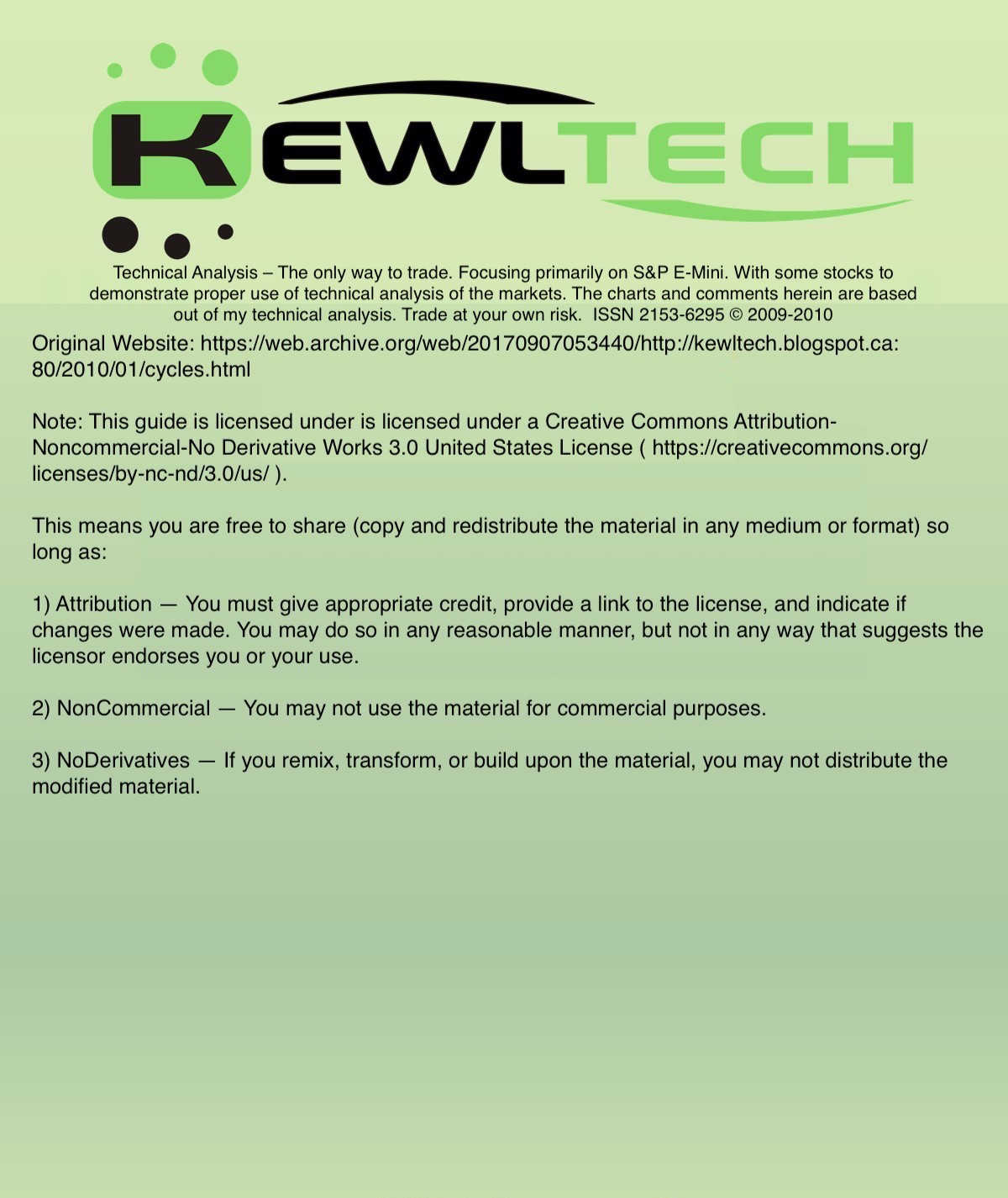 Kewltechs Technical Trading Blog Course Technical Analysis The only way to - photo 1