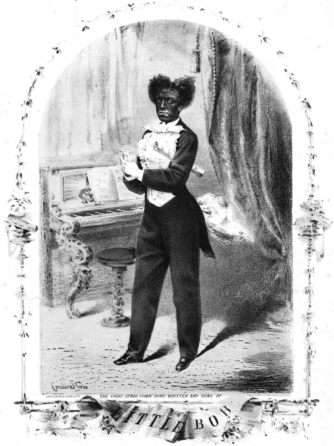 British sheet music cover c 1850 Minstrels were a popular form of - photo 1