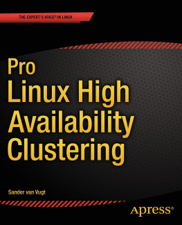 Sander - Pro linux high availability clustering.