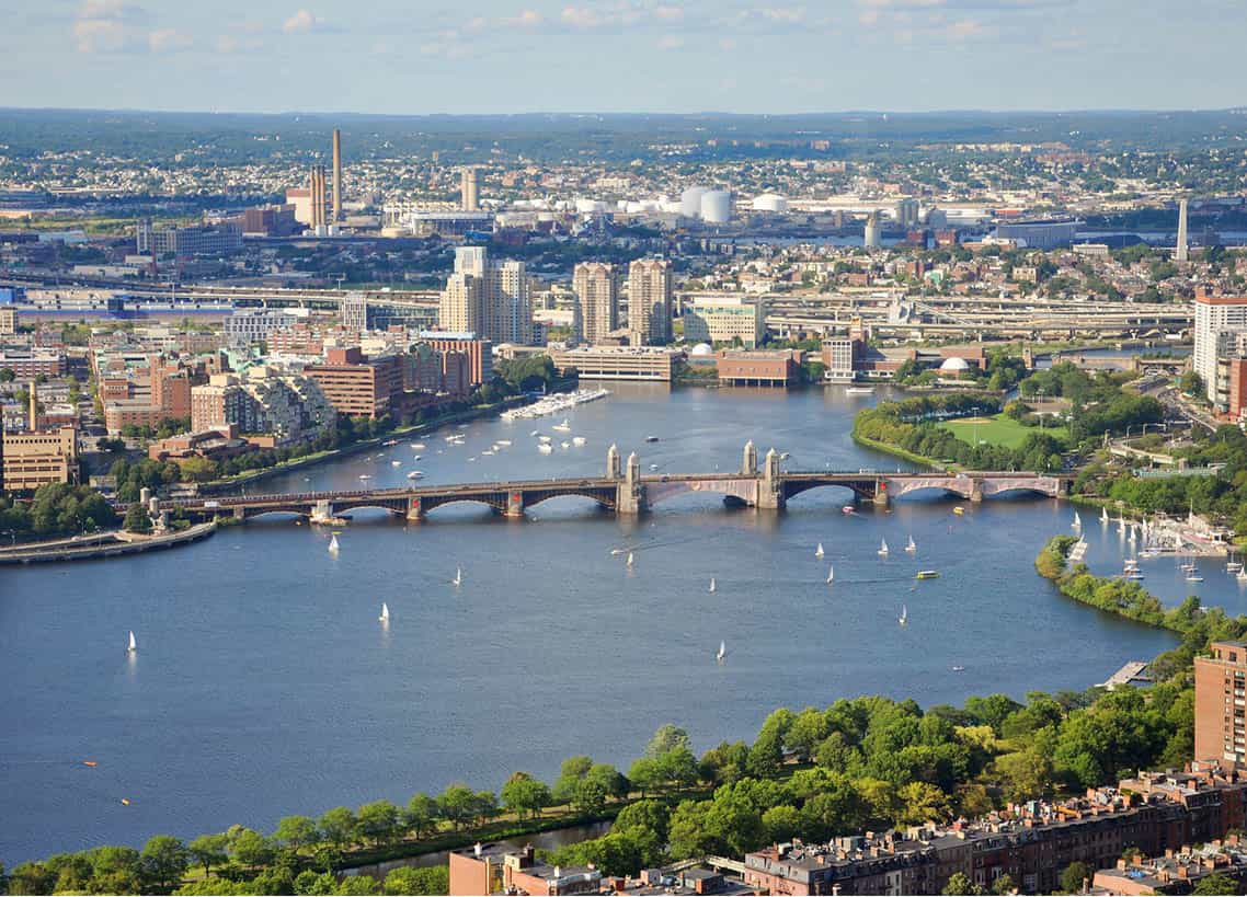 View of Back Bay Charles River and Longfellow Bridge Dreamstime Harbor city - photo 13