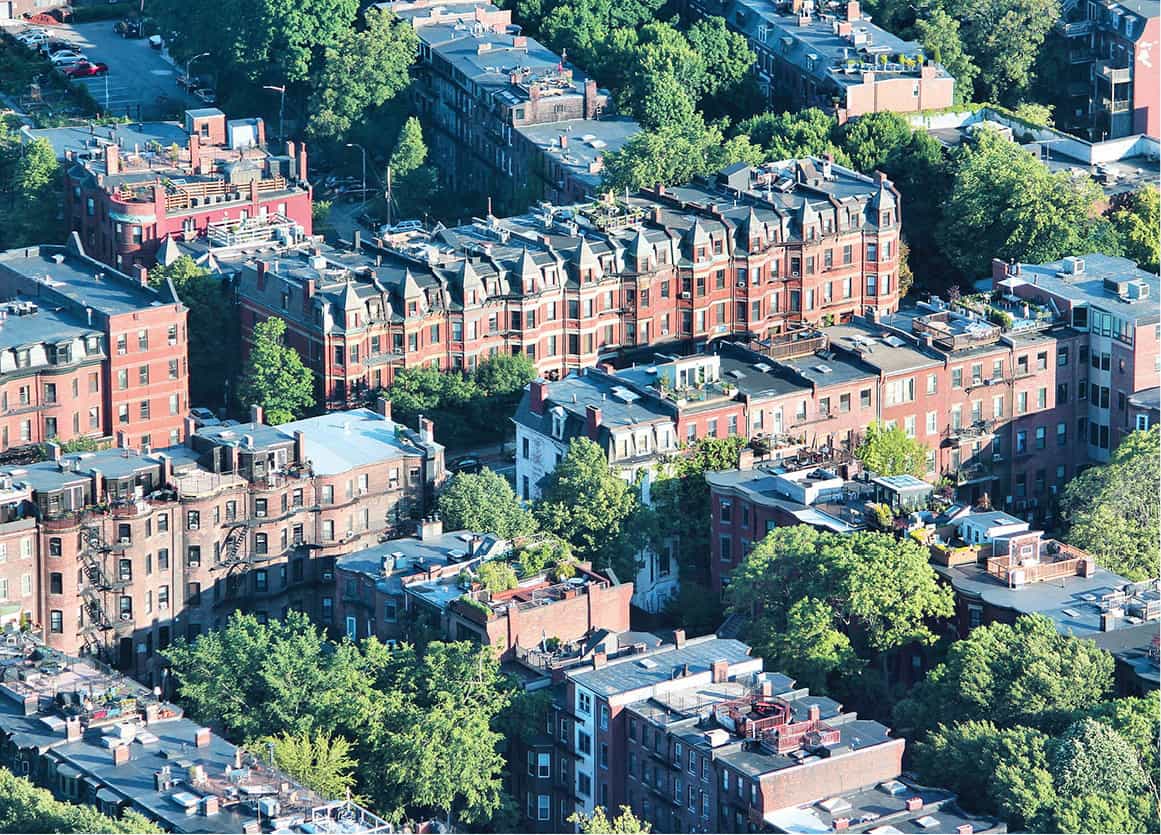 An aerial view of Bostons old brownstones iStockphoto View of Back Bay - photo 12