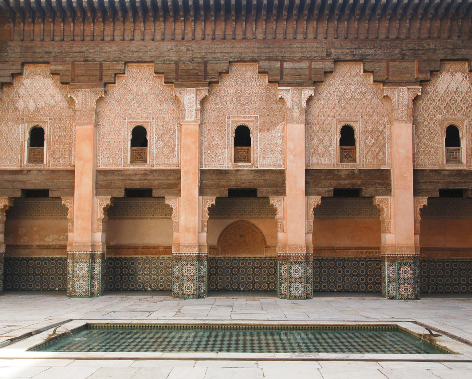 Medersa Ben Youssef is one of the most beautifully decorated buildings in the - photo 5