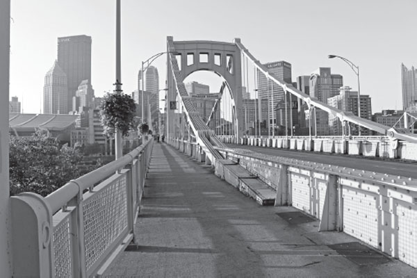 One of Pittsburghs many bridges leading into Downtown Pittsburgh across the - photo 6