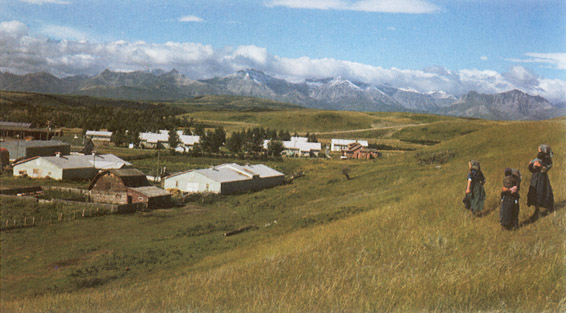 Hutterite colony near the Rocky Mountains in Western Canada The - photo 4