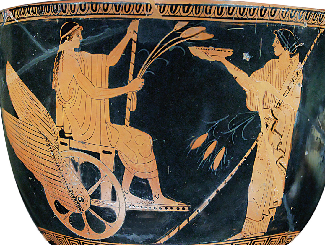 1 The Greek goddess of grain Demeter despatches a demi-god in a winged - photo 2