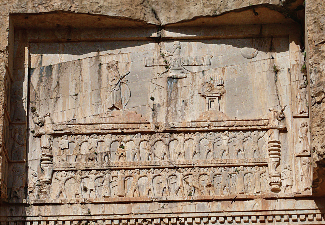 9 In the depiction on his tomb Xerxes I bearded and carrying a bow stands - photo 10