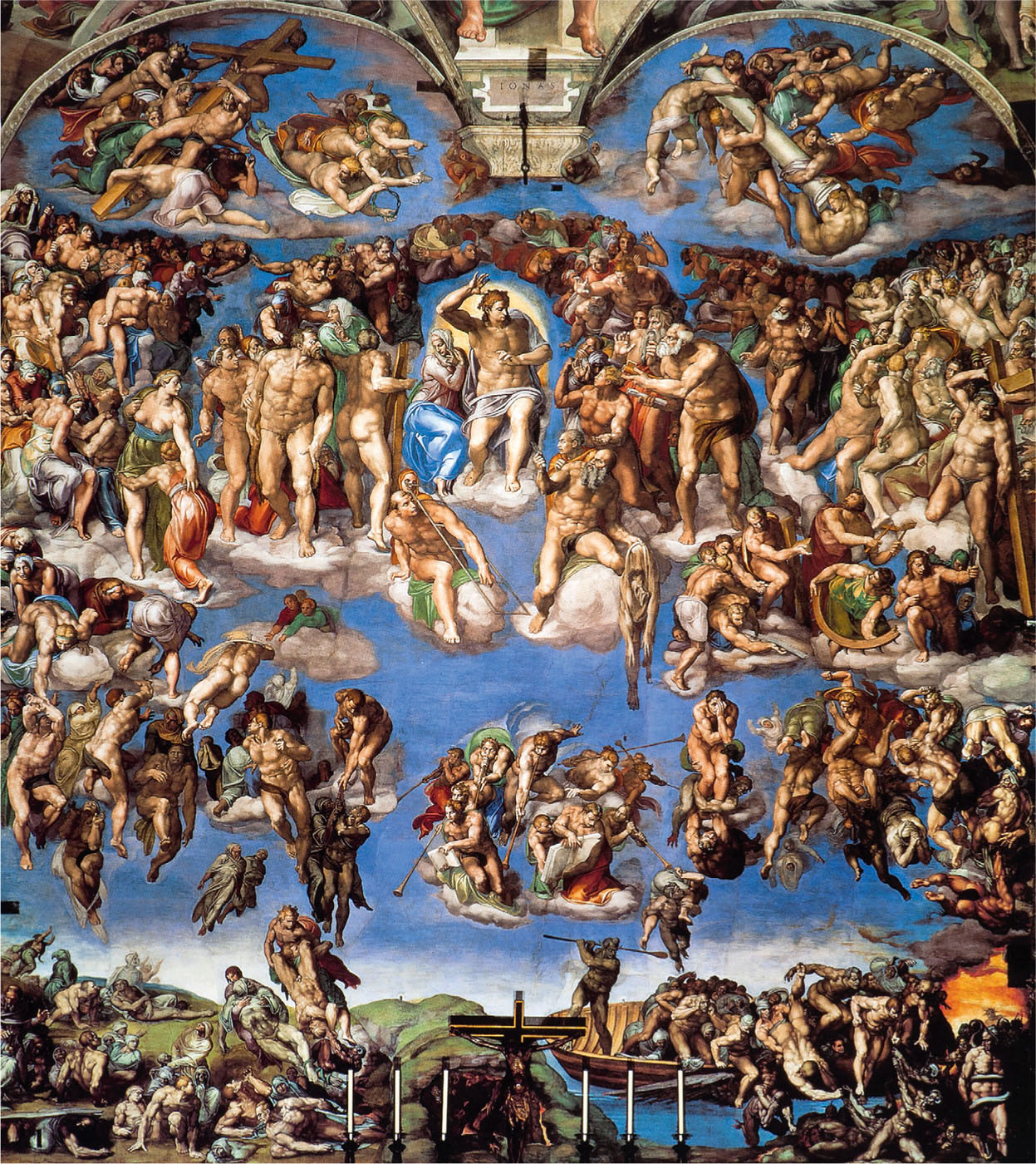 Michelangelo Last Judgement 15351541 Sistine Chapel Rome Fresco Photo - photo 2