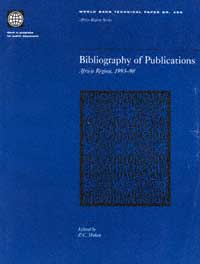 title Bibliography of Publications Africa Region 1993-98 World Bank - photo 1